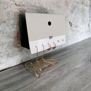 BP 3 Pc Butterfly Earring Set